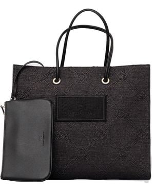 Elisabetta Franchi Borsa Tote Grande - Nero