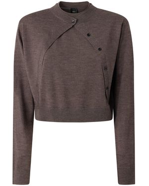 PINKO Maglia Con Bottoni - Marrone