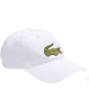 Lacoste Cappello Big Logo - Bianco