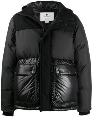 Woolrich Bomber Inserti Lucidi - Nero