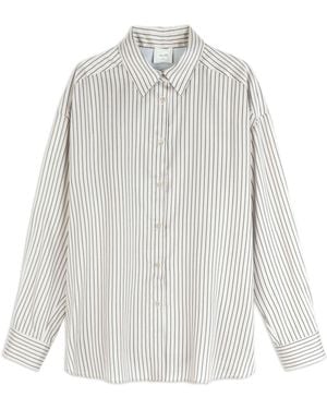 Alysi Camicia A Righe - Bianco
