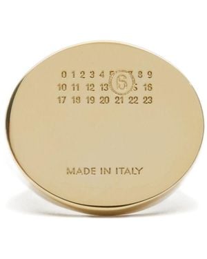 MM6 by Maison Margiela Anello Con Sigillo Numerico - Neutro
