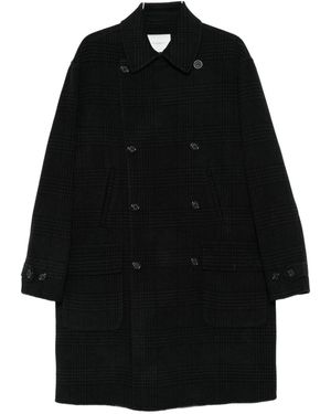 Paolo Pecora Cappotto Doppiopetto - Nero