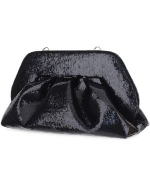 THEMOIRÈ Pochette Con Trama Lucente Nera - Nero