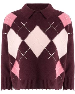 PINKO Polo Cork A Rombi - Viola