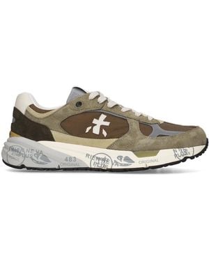 Premiata Sneakers Mase25 Con Logo A Contrasto Verdi - Multicolore