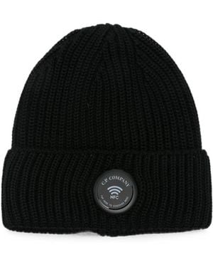 C.P. Company Berretto Con Lente - Nero