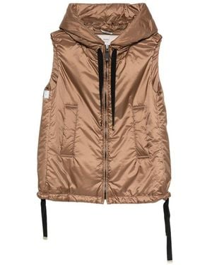 Max Mara Gilet Con Nastri - Neutro