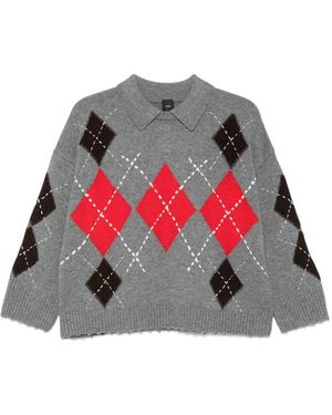 Pinko Polo Cork A Rombi - Rosso