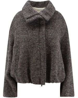 Alysi Giubbino Con Superficie Mélange - Grigio