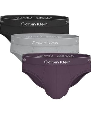 Calvin Klein Slip Icon Cotton 3-Pack Neri - Nero