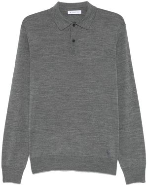 Manuel Ritz Polo Grigia Maniche Lunghe - Grigio