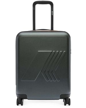 K-Way Valigia Eudoxie Scuro Con Logo E Chiusura Tsa - Nero