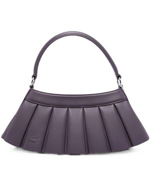 Lacoste Borsa Con Pannelli A Pieghe - Viola