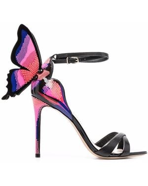Sophia Webster Sandali Chiara Fantasia Fluo - Nero