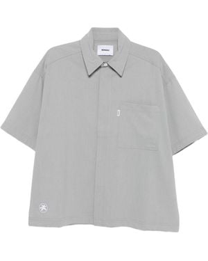 Bonsai Camicia A Maniche Corte - Grigio