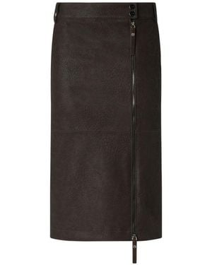 Pinko Gonna Montiano Con Zip - Nero