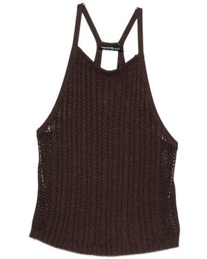 Pennyblack Top Smanicato - Marrone