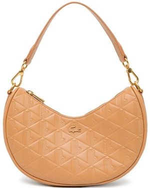Lacoste Borsa Con Motivo Geometrico - Bianco