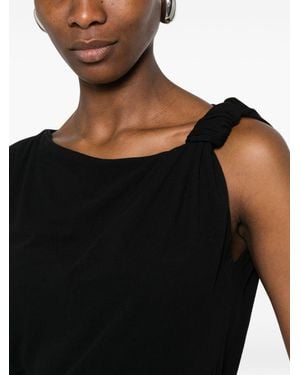 Pinko Top Con Nodo Sulla Spalla - Nero