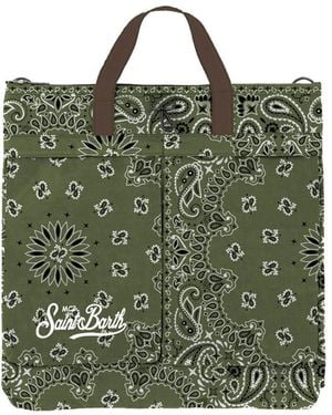 Mc2 Saint Barth Borsa Helmet Fantasia Bandana - Verde