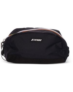 K-Way Zaino Con Zip Doppia - Nero