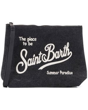 MC2 Saint Barth Pochette Con Stampa Grafica - Nero