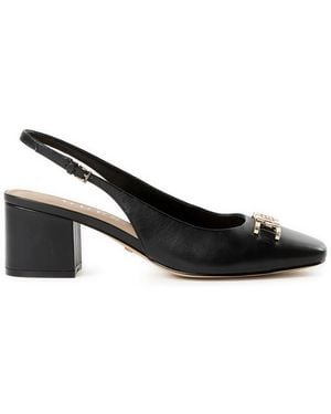 Guess Slingback en cuir - Noir