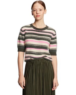 Samsøe & Samsøe Pull en laine et mohair - Vert