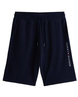 Tommy Hilfiger Bermuda En Coton Mélangé - Bleu