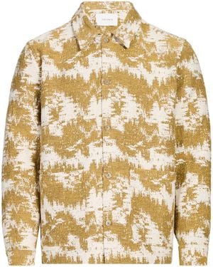 Les Deux Chemise col classique en coton mélangé - Métallisé