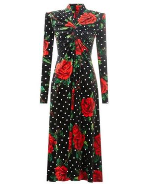 Quinn Robe Aline En Velours - Blanc