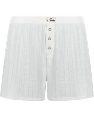 Love Stories Short de pyjama - Blanc