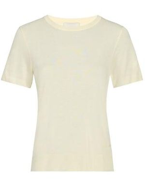 Calvin Klein Pull Côtelé À Manches Courtes - Neutre