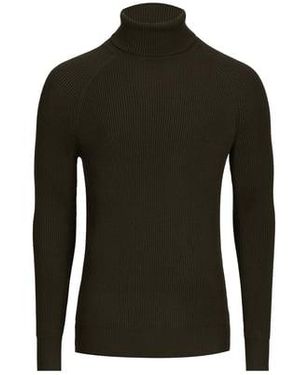 Strellson Pull Slim Côtelé En Laine Mélangée - Noir