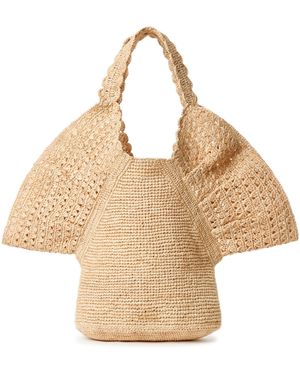 Zimmermann Sac cabas en raphia - Neutre