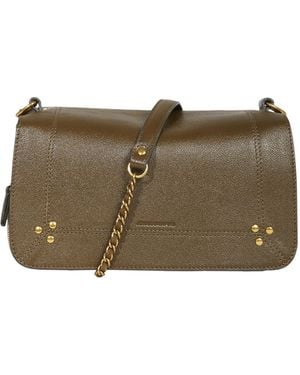 Jérôme Dreyfuss Sac à bandoulière Bobi en cuir de buffle - Marron
