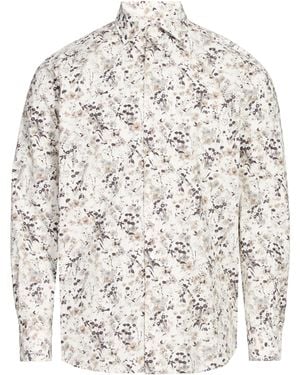 Eden Park Chemise imprimée en coton - Blanc