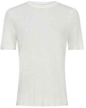 Calvin Klein Pull Côtelé À Manches Courtes - Blanc