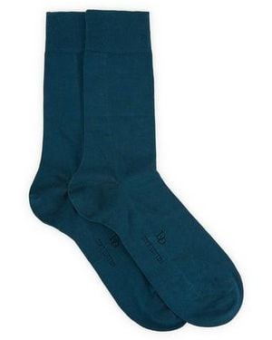 Doré Doré Chaussettes En Coton - Bleu