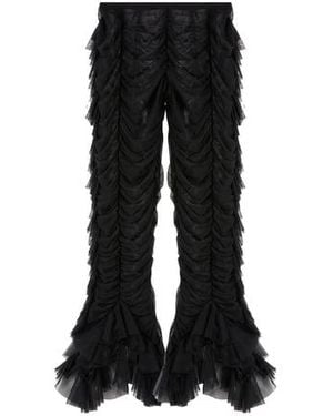 ESTER MANAS Pantalon À Effet Ruché - Noir