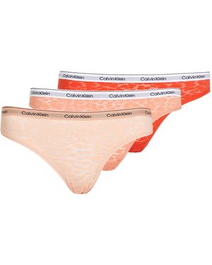 Calvin Klein Lot de 3 culottes - Rose