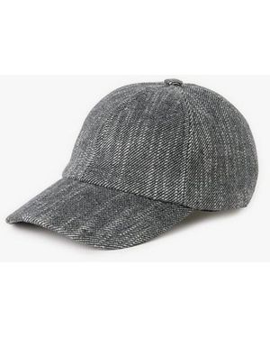 SAISON 1865 Casquette En Coton Et Laine Mélangés - Gris