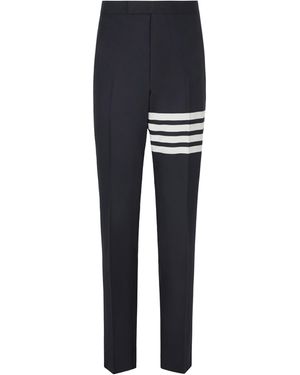 Thom Browne Pantalon droit Weave - Noir