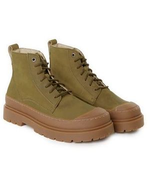 Birkenstock Bottines Prescott En Cuir De Vachette - Vert