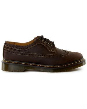 Dr. Martens Richelieus 3989 en cuir Crazy Horse - Marron