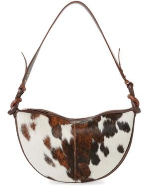 Claris Virot Sac à main Rodéo en cuir - Blanc