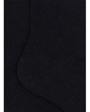 Doré Doré Chaussettes Hautes En Laine Et Cachemire - Bleu