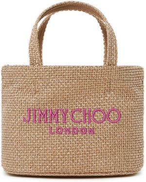 Jimmy Choo Sac Mini Beach Tote métallisé - Multicolore
