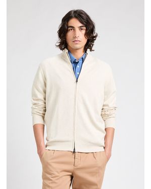 Façonnable Gilet en coton et soie - Blanc